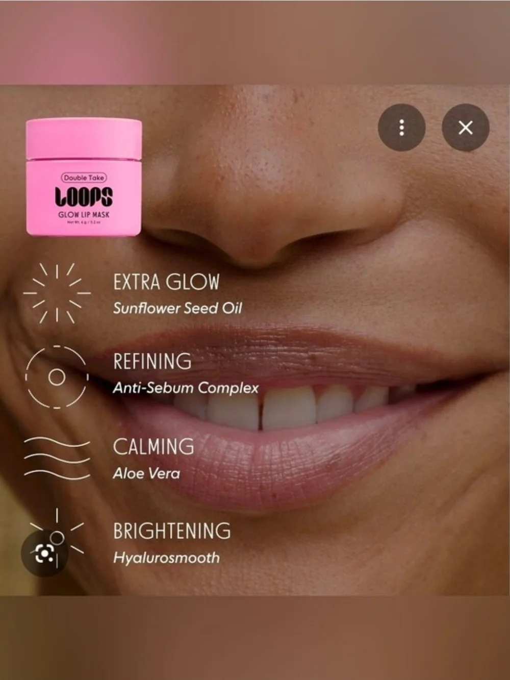 Loops Dew Cloud Ultra Hydrating & Double Take Korean Mini Lip Masks BNIB